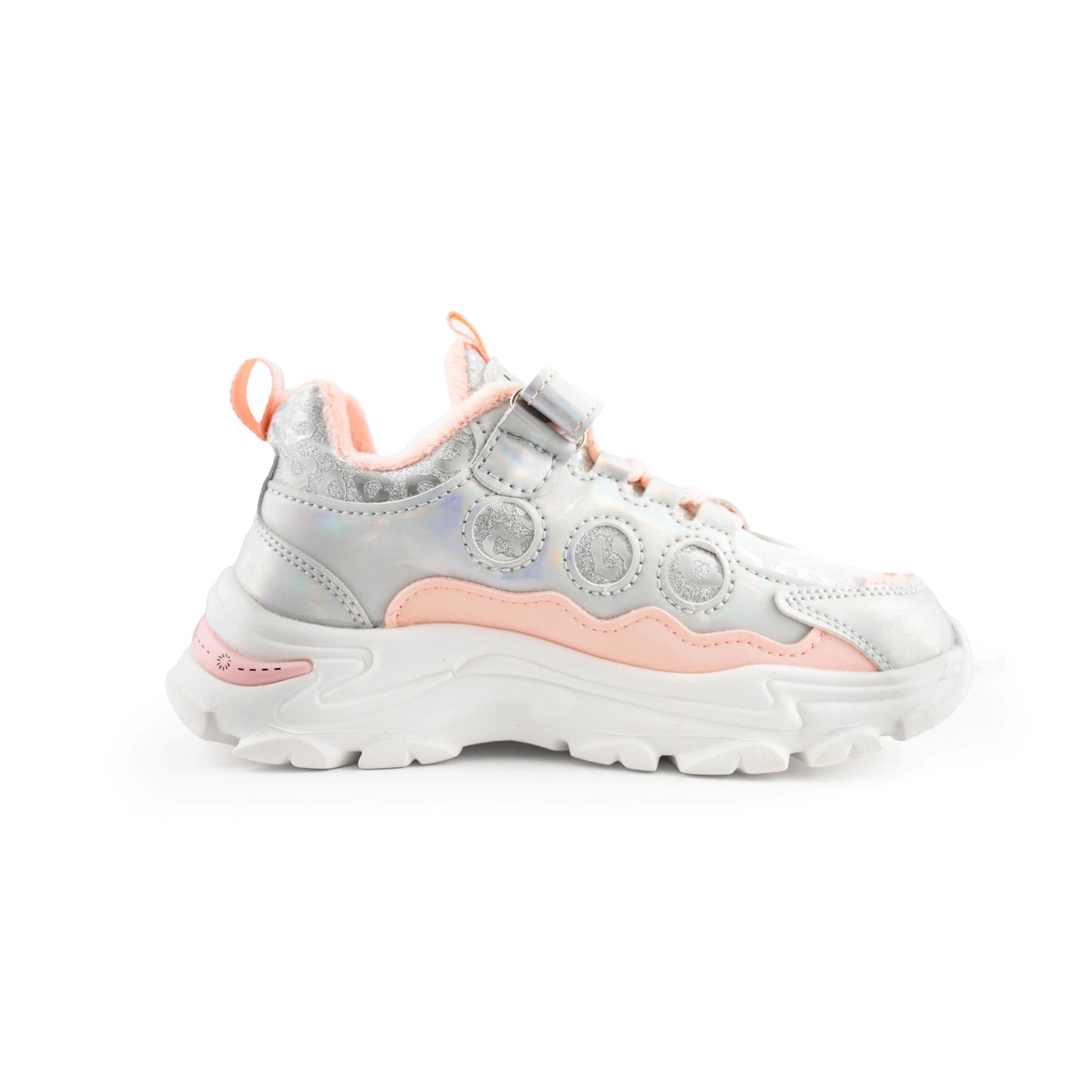 Youth Girls Sneaker With Cartoon Girl Print 1138 Pink