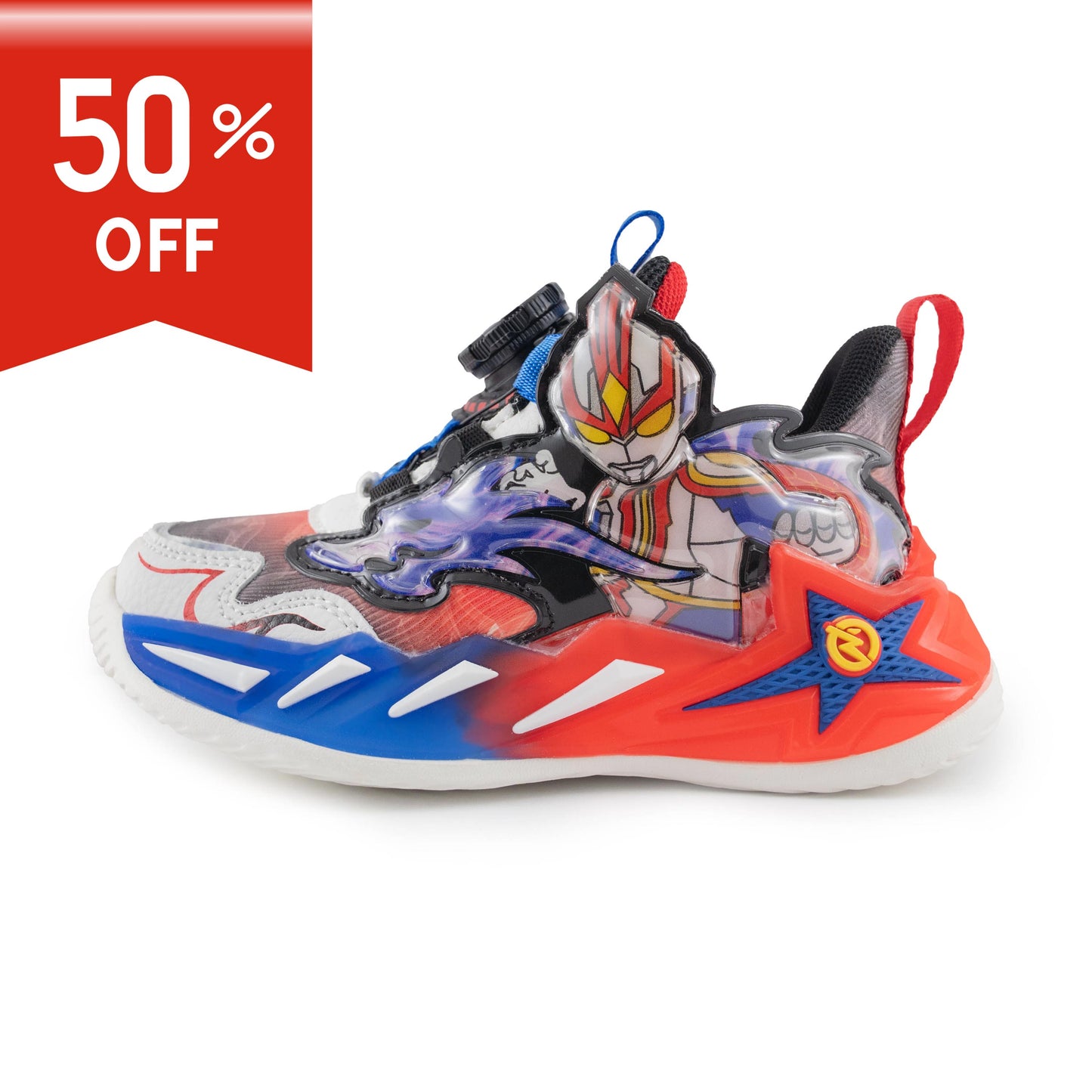 Kids' Superhero Rotary buckle Sneakers – 836 Black Red