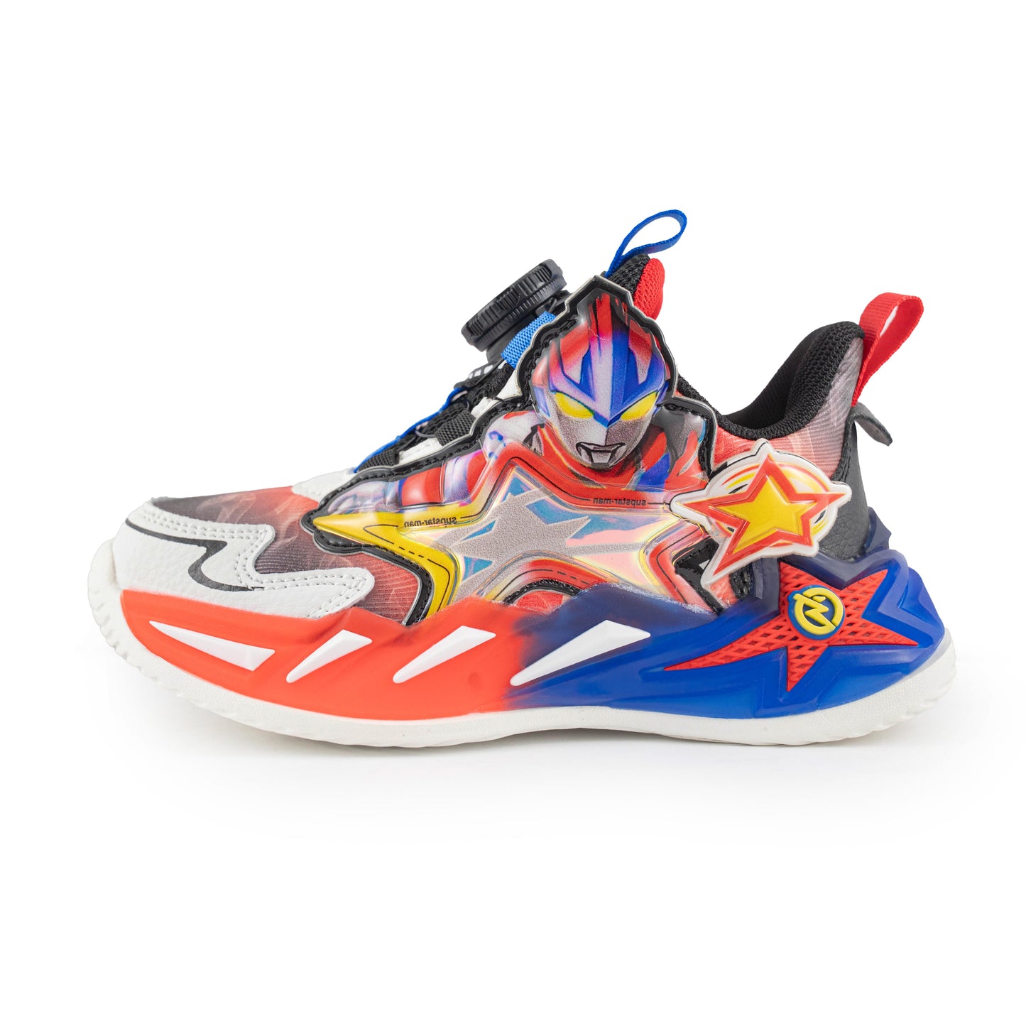 Kids' Superhero Rotary buckle Sneakers – 837 Black Red