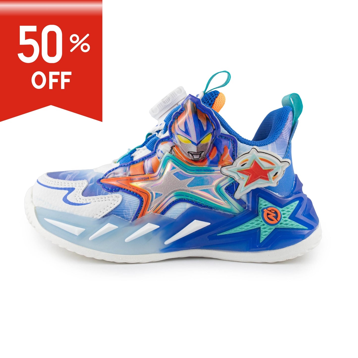 Kids' Superhero Rotary buckle Sneakers – 837 Blue