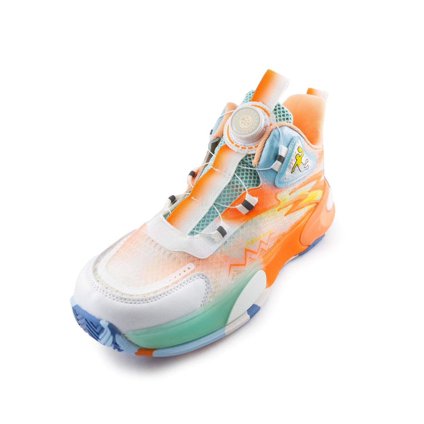 Youth Boy Sneakers - Basketball Shoes - 9066 Orange