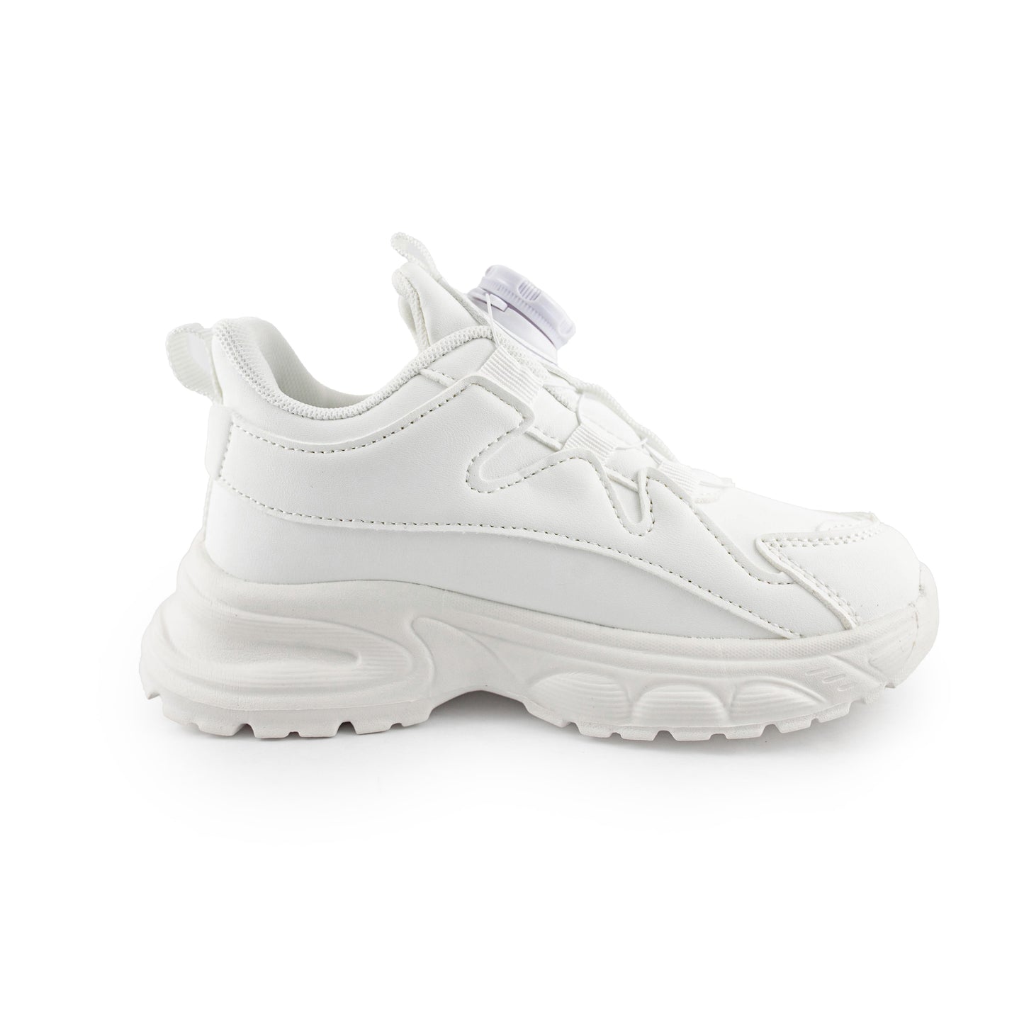 Youth Rotary buckle Sneakers - A28666 White