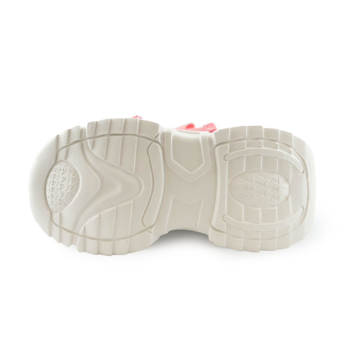 Kids' Bow Accent Sneakers - Stylish Pink & White Girl Casual Shoes - A3165