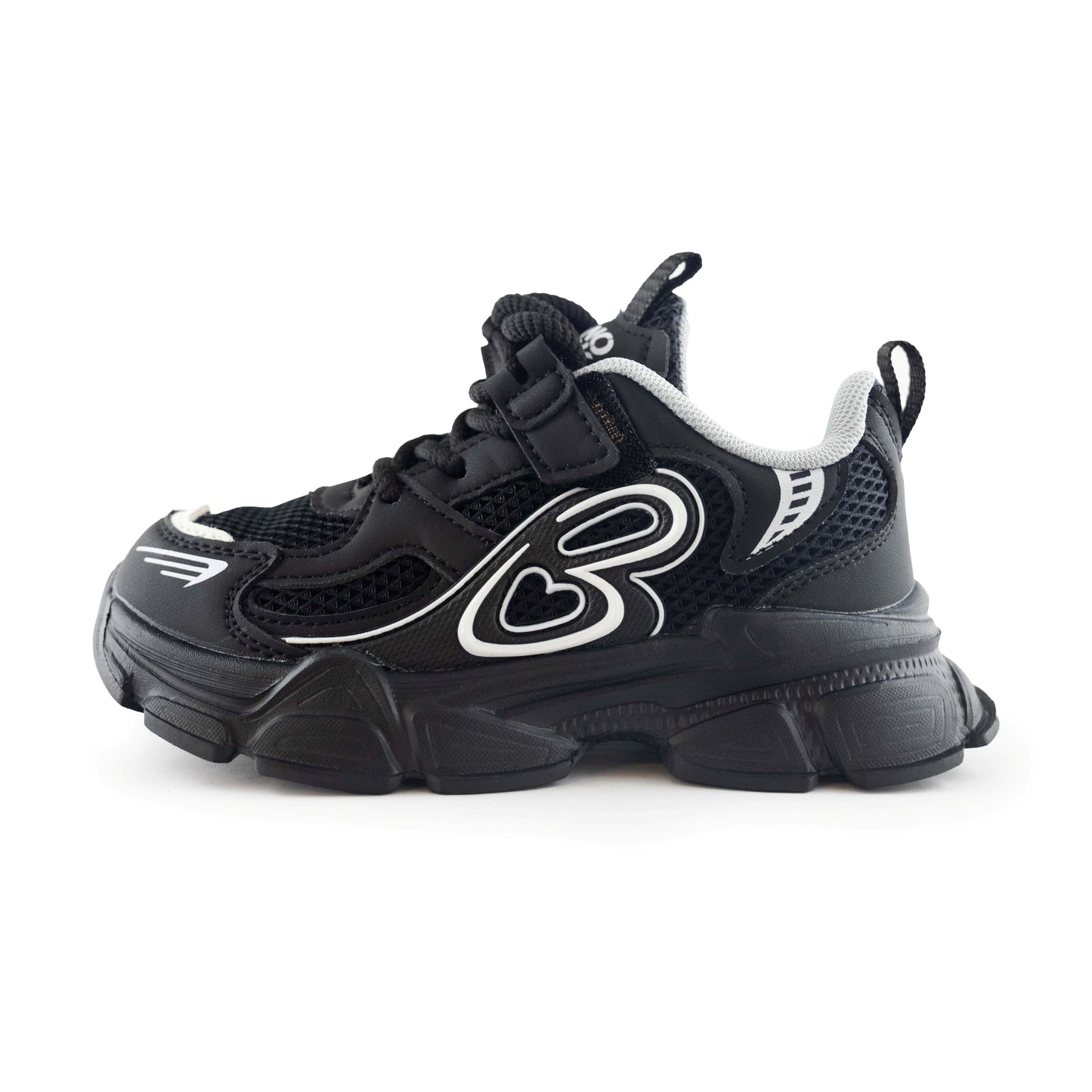 Kids' Chunky Sneakers – Stylish & Comfortable Sport Shoes Black A6815 Black