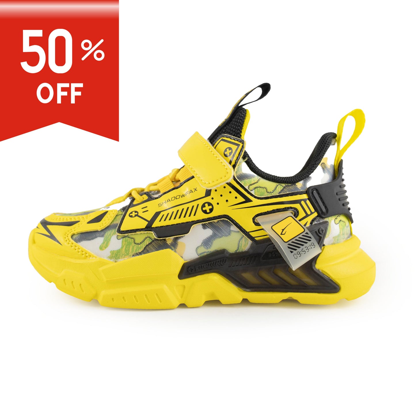 Shaoowfax Youth Fashion Children's Sports Shoes Boys Running Sports Shoes - UK143050 Yellow