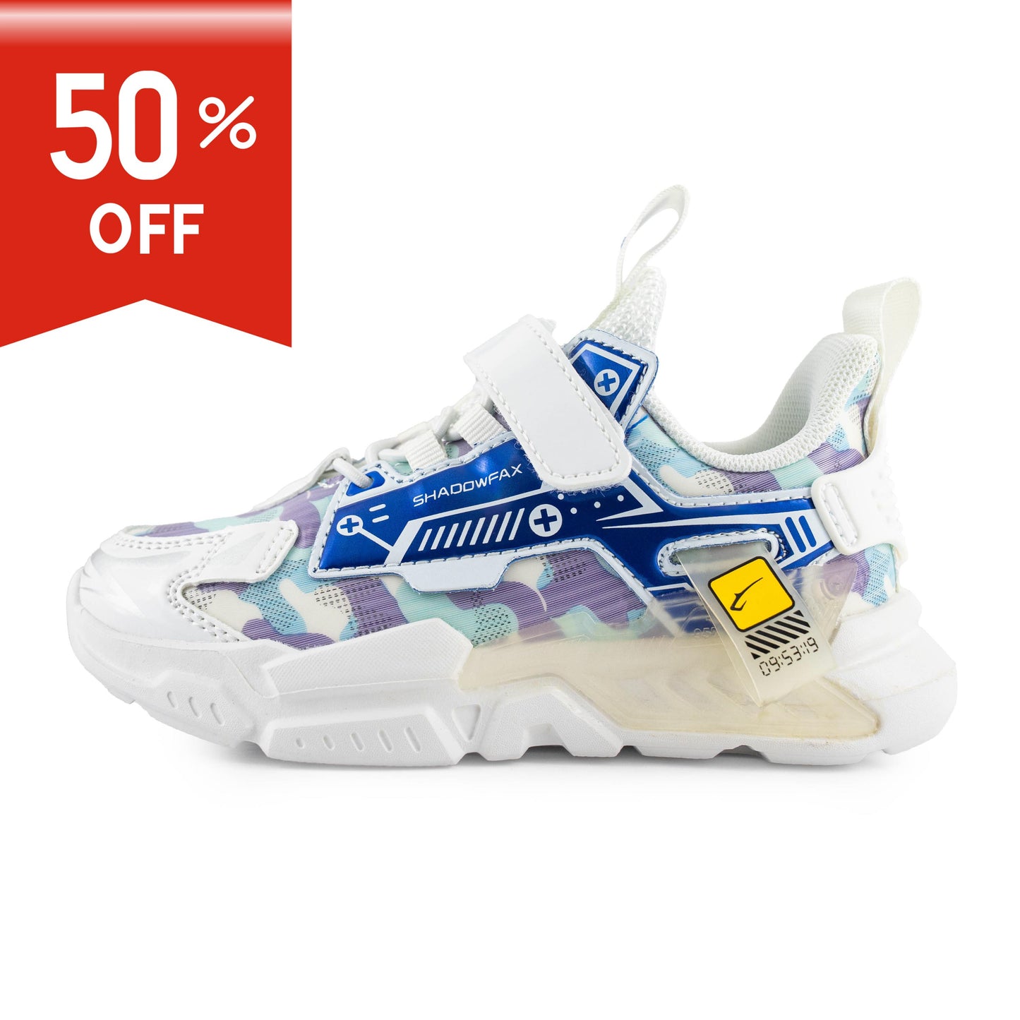 Shaoowfax Youth Fashion Children's Sports Shoes Boys Running Sports Shoes - UK143050 White/Blue