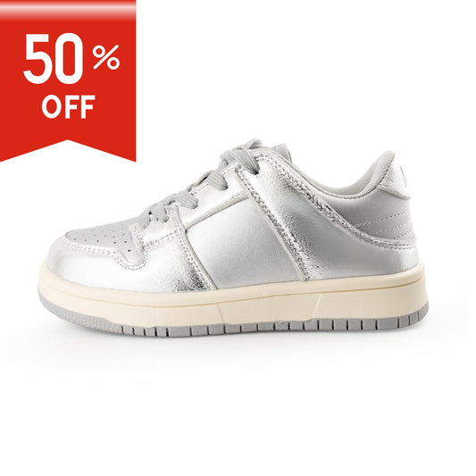 Kids'/Youth Retro Low-Top Sneakers - YY601 Sliver