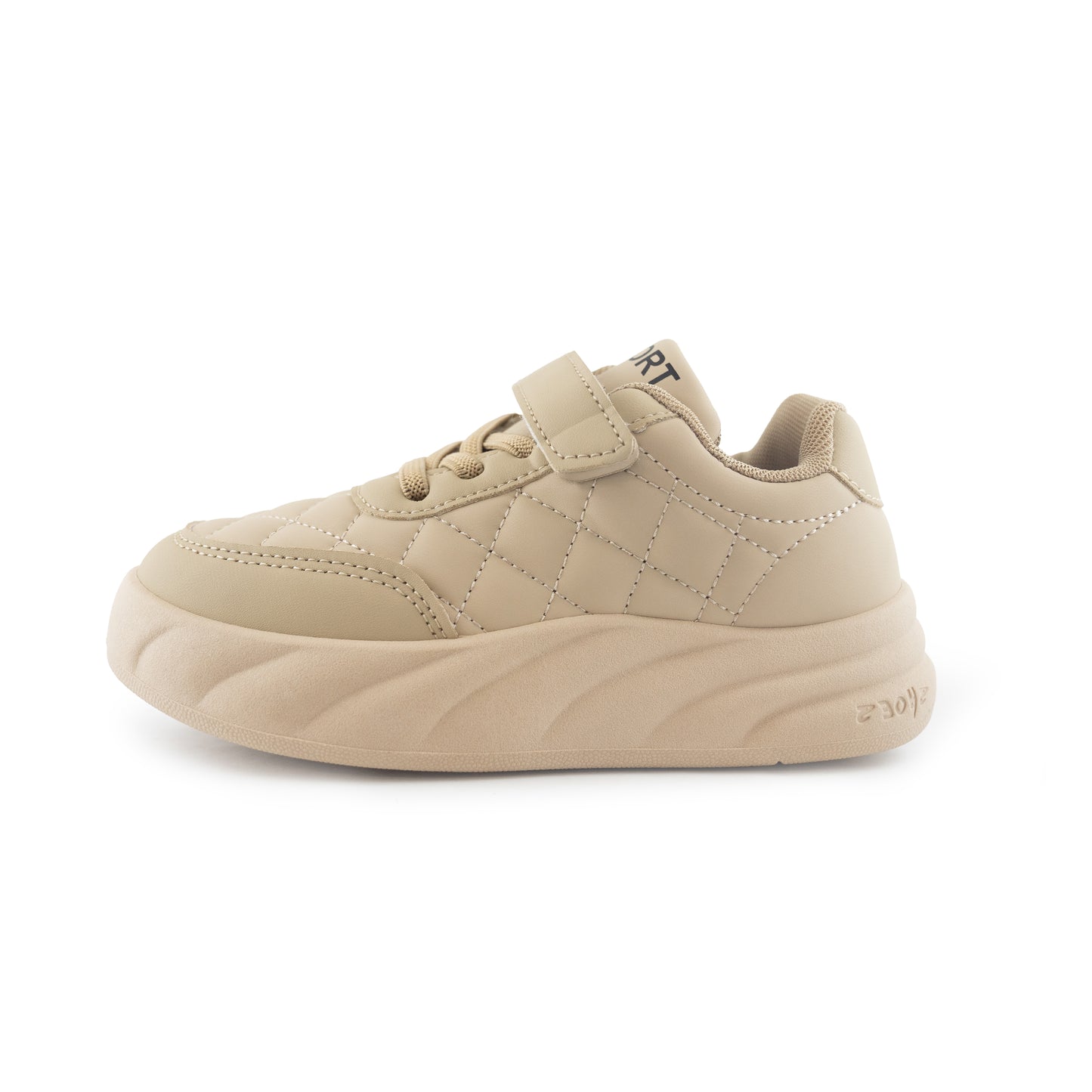Kids' Quilted Comfort Sneakers - ZY986 Khaki
