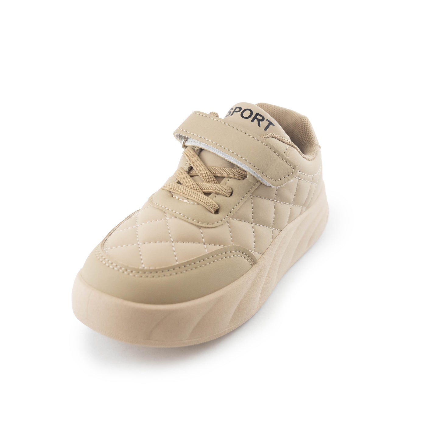 Kids' Quilted Comfort Sneakers - ZY986 Khaki