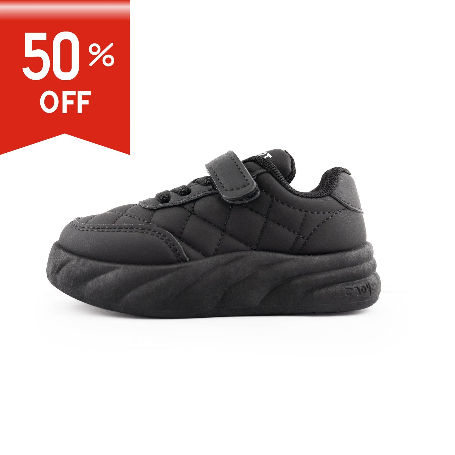 Kids' Quilted Comfort Sneakers - ZY986 Black