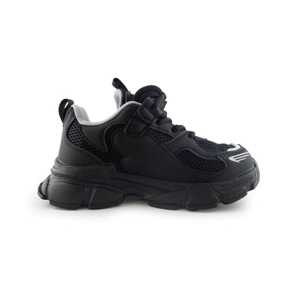 Kids' Chunky Sneakers – Stylish & Comfortable Sport Shoes Black A6815 Black