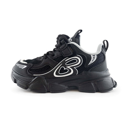 Kids' Chunky Sneakers – Stylish & Comfortable Sport Shoes Black A6815 Black