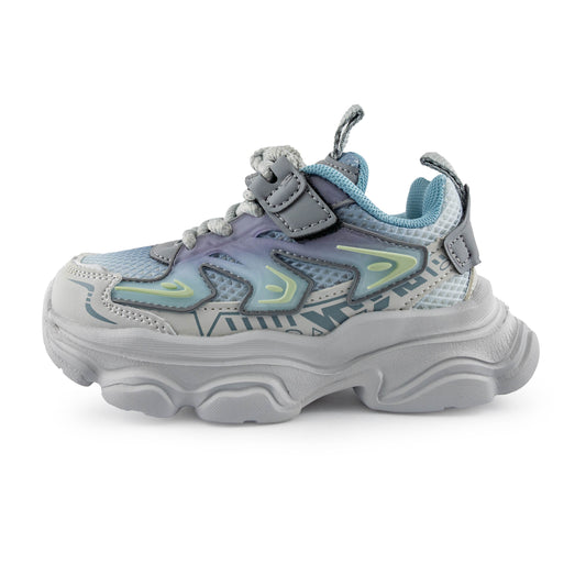 Kids' Chunky Sneakers – Stylish & Comfortable Sport Shoes - A6820 Gray