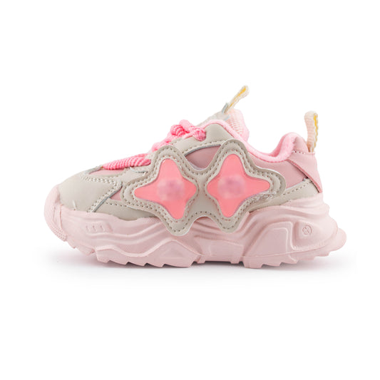 Pink Star Kids' Sneakers for B2057D Pink