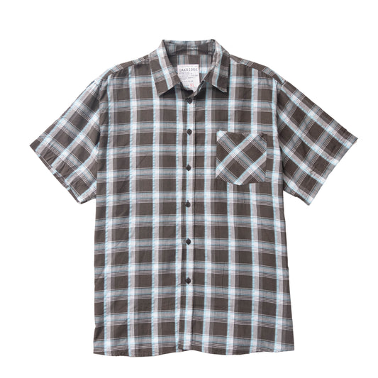 Plaid Short Sleeve Men Casual Shirt