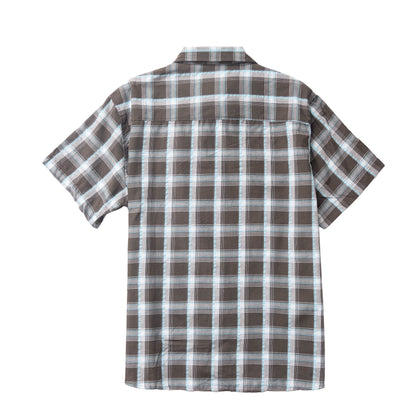 Plaid Short Sleeve Men Casual Shirt