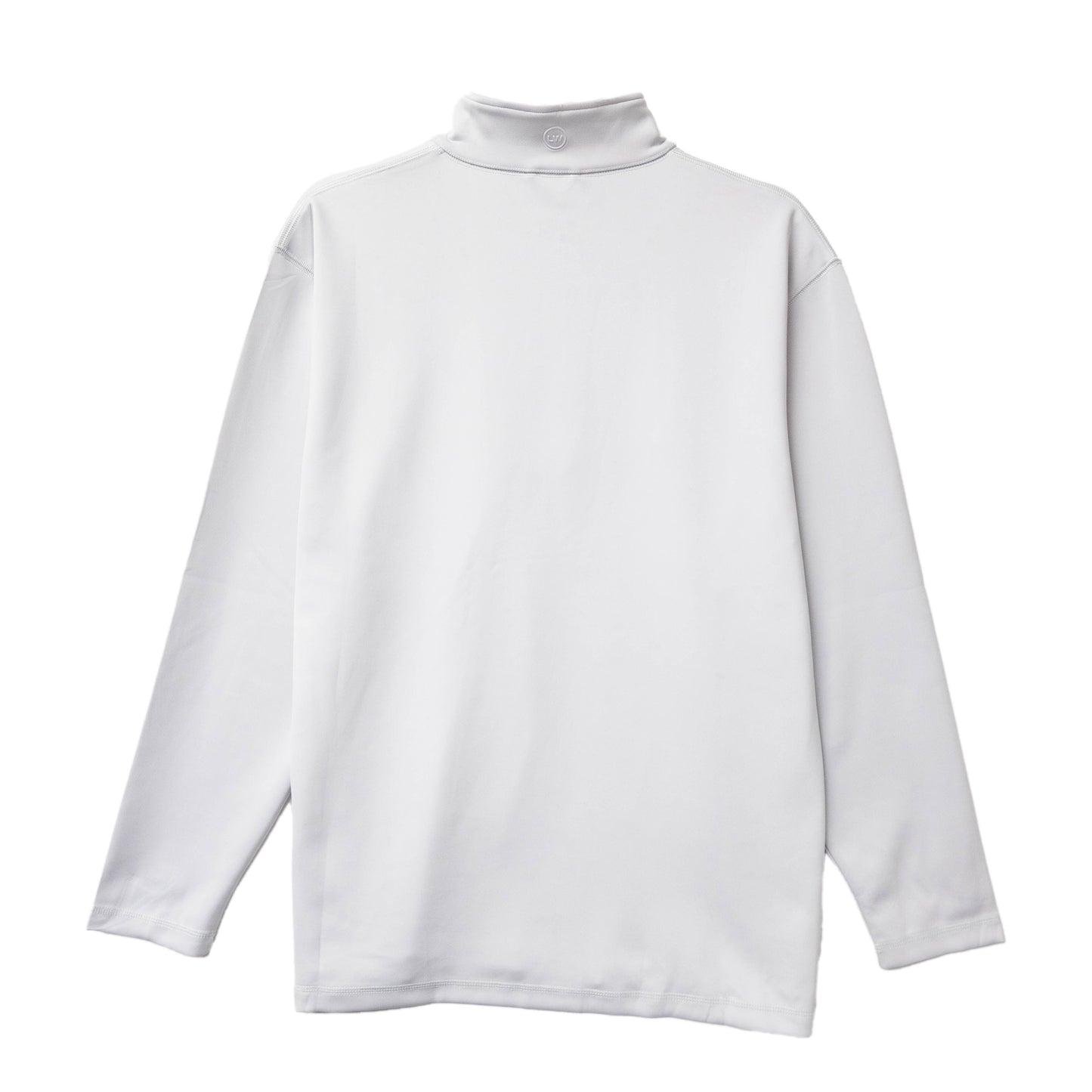 Men's Half Zip Long Sleeve Sport Shirts White