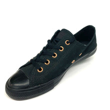 Load image into Gallery viewer, Chuck Taylor All Star Dainty Low Top Black/Black/Gold
