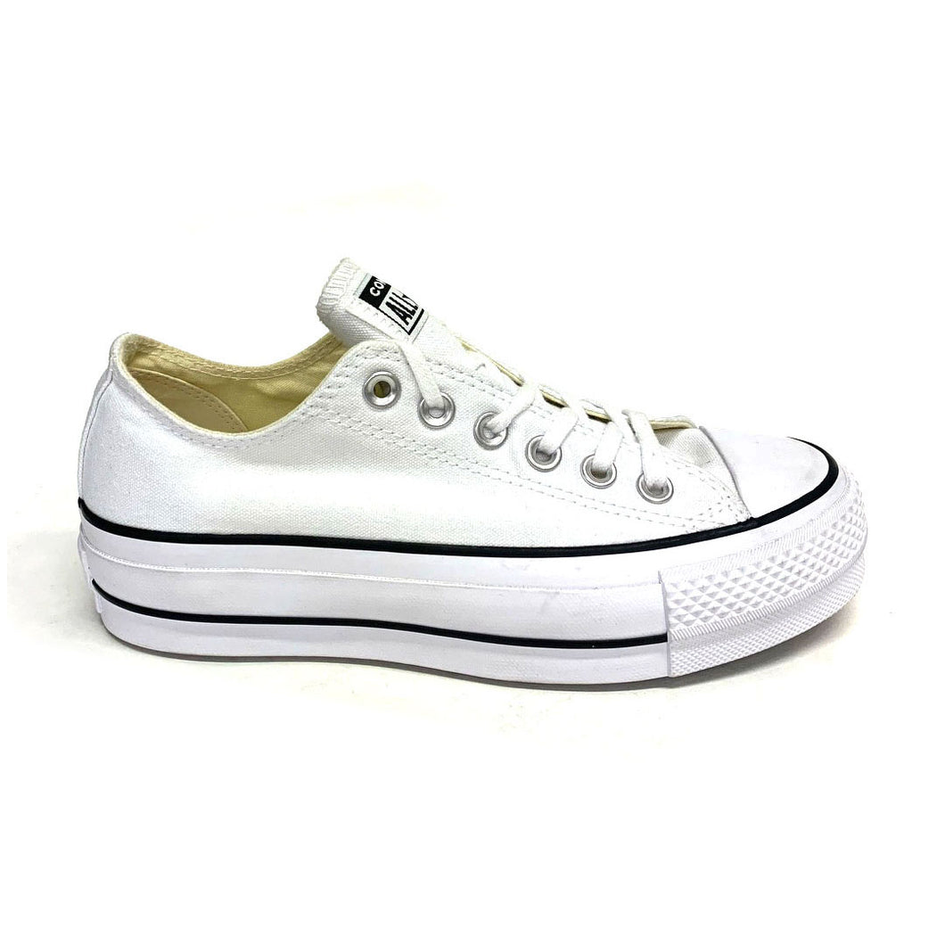 Chuck Taylor All Star Lift Low Top In White/Black/White